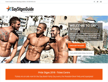 Tablet Screenshot of gaysitgesguide.com